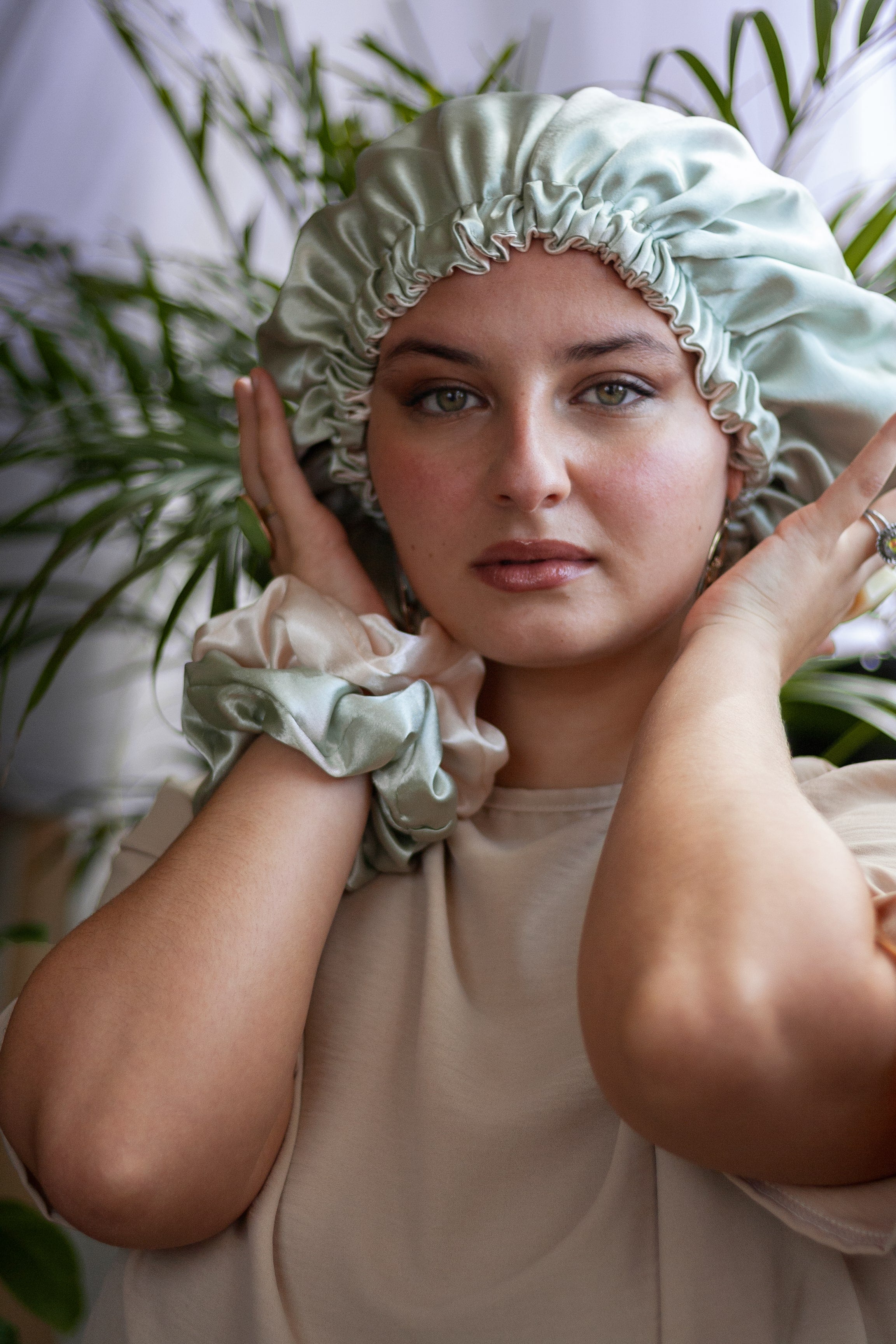 Commandez votre bonnet de nuit en satin artisanal - pas cher – Kaysol  Couture